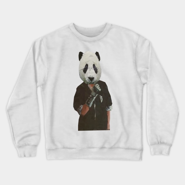 Rad Power Glove Panda Love Crewneck Sweatshirt by Travnash